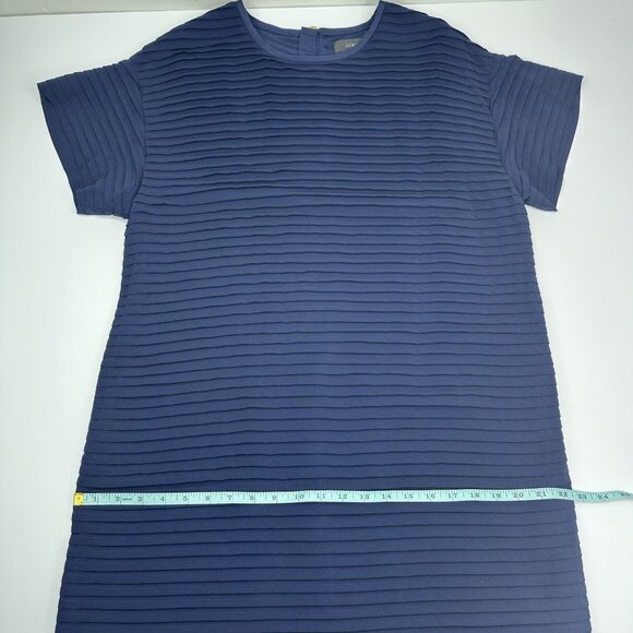 J.Crew‎ Women's Navy Blue Tiered Designer Shift Dress - Picture 13 of 15